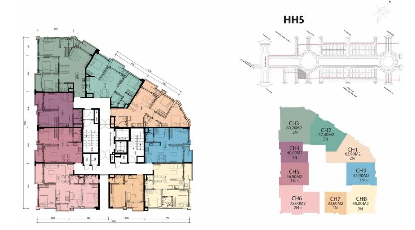 Bán căn hộ 2PN The InterOne hướng Chính Bắc – View thoáng, nắng nhẹ, phù hợp nghỉ ngơi